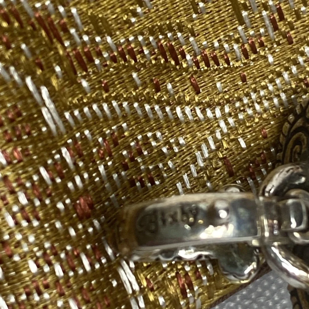 Barbara Bixby Sterling and 18k gold accent Lock pendant / enhancer - Picture 4 of 6